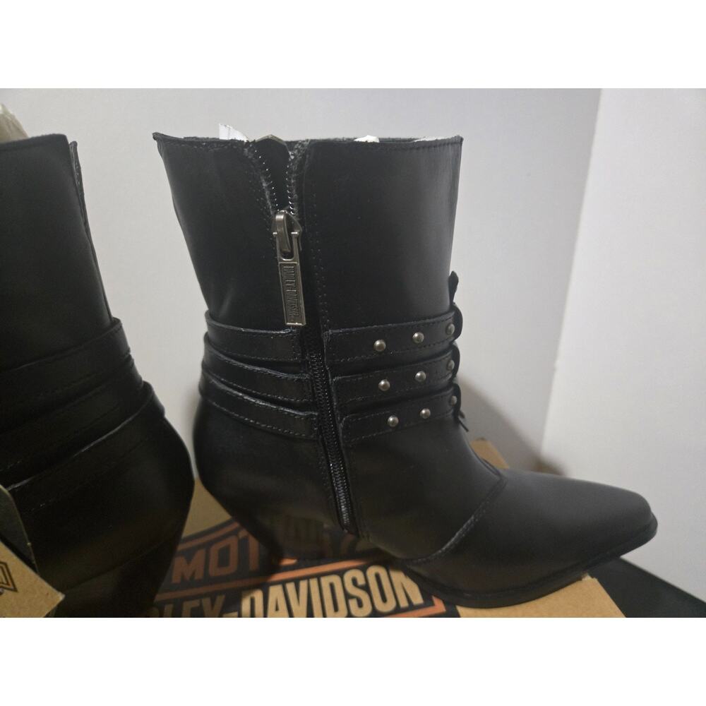 Harley Davidson Bette 3 strap Zip Boot ladies size 9.5 - Picture 6 of 16
